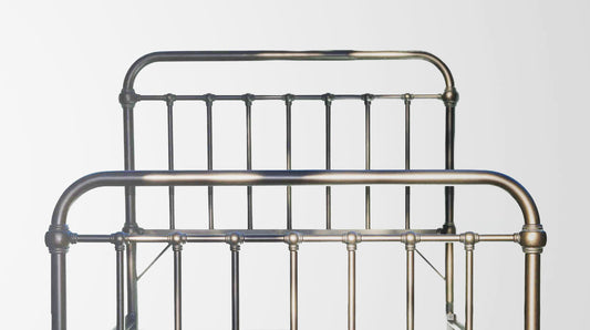 Heiressy High End Luxury Iron Bed Dark Bronze Sunlight Heavy Duty Iron Bed Frame
