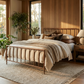 Archaeo Pitted Hammered Iron Platform Bed