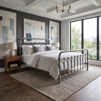 20th c. Americana Iron Bed