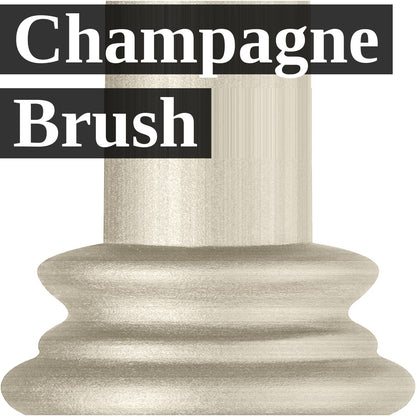 Champagne brush iron finish sample for Heiressy Iron Beds.