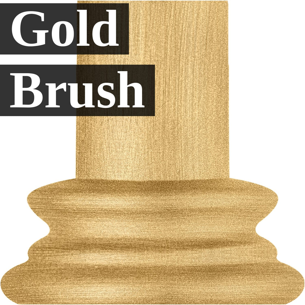 Gold brush iron finish sample for Heiressy Iron Beds.