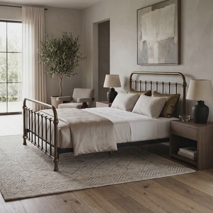 Heiressy's Original 20th c Americana Iron Beds built to last 1,000 years.