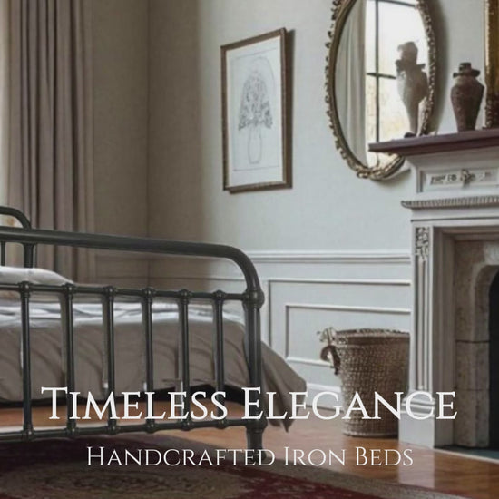 20th c Americana Iron Beds by Heirssy