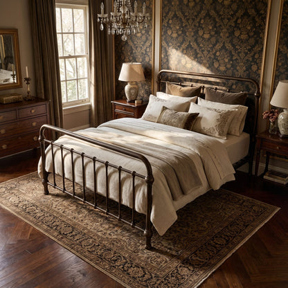 20th c. Americana Iron Bed