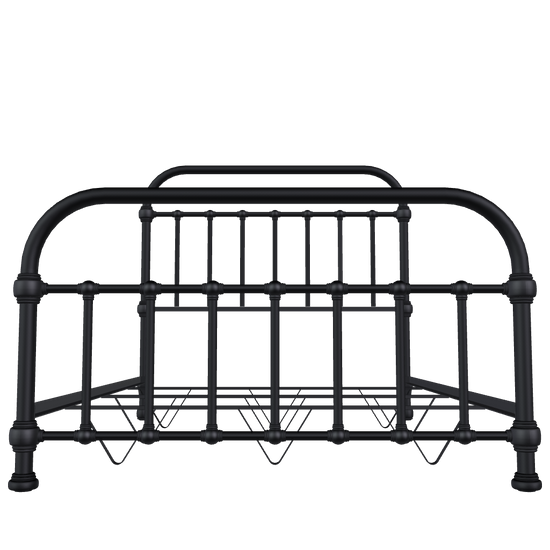 20th c. Americana Iron Bed by Heiressy in queen size is also available in king, california king, full, twin, full xl and twin xl. The original and authentic Heiressy Iron Bed is available in matte black, dark bronze and many more timeworn finishes.