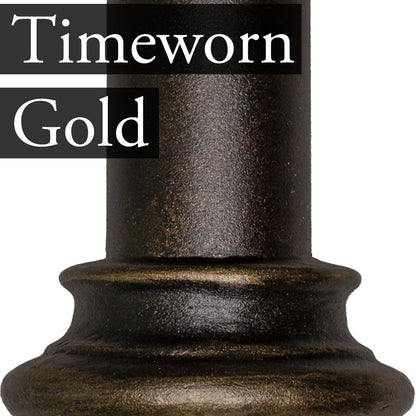 Timeworn Gold Iron Beds Finish HEIRESSY Furniture Wrought Iron Beds 20th c. Americana Iron Bed