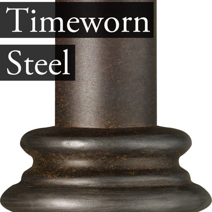 Timeworn Steel Iron Beds Finish HEIRESSY Furniture Wrought Iron Beds 20th c. Americana Iron Bed